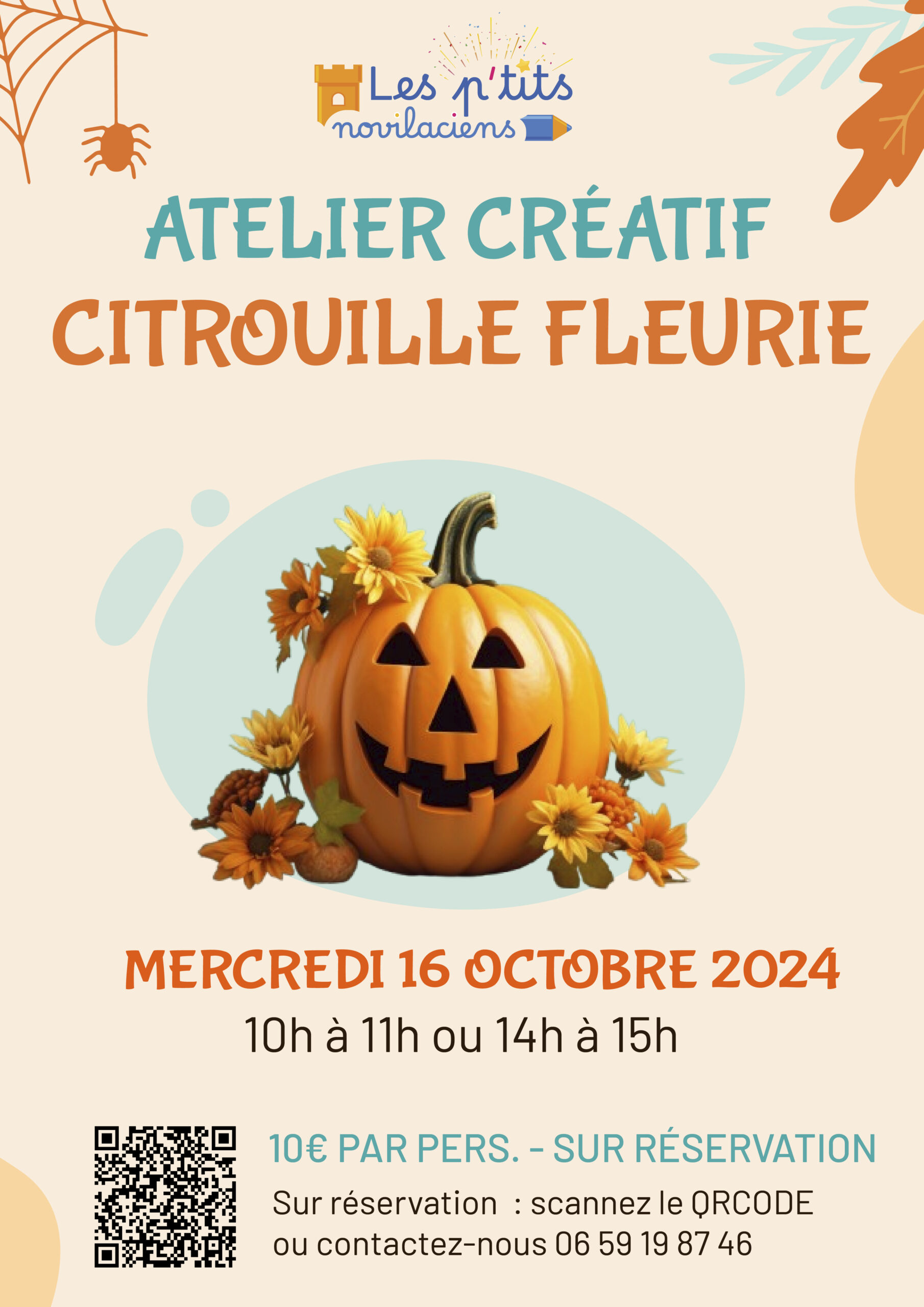 atelier citrouille fleurie